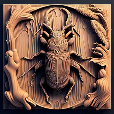 3D модель Lucanus laminifer (STL)